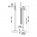 Homili Black Freestanding Bathtub Faucet Floor Mounted Bath Tub Filler with Hand Shower Set - B07845KZP9